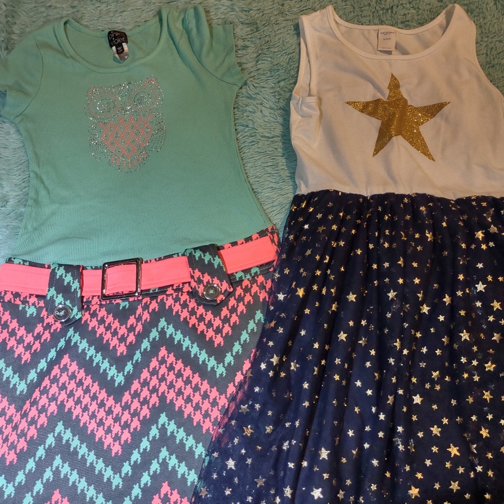 Girls casual dresses set up two